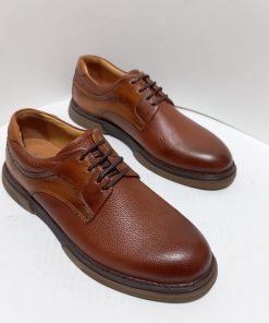 ST-059 کفش چرم اسپرت مردانه بندی