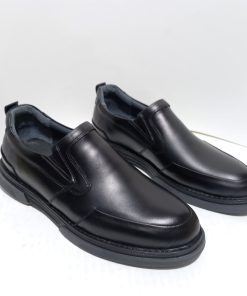 SUT-034 کفش چرم مردانه اسپرت بی بند