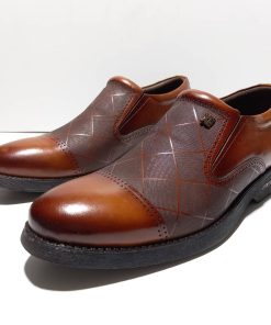 CUT-100 کفش چرم کلاسیک مردانه بی بند
