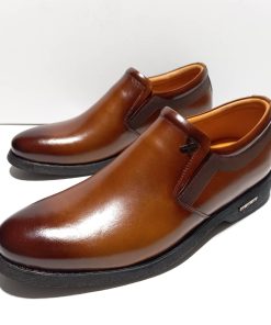 CUT-103 کفش چرم کلاسیک مردانه بی بند